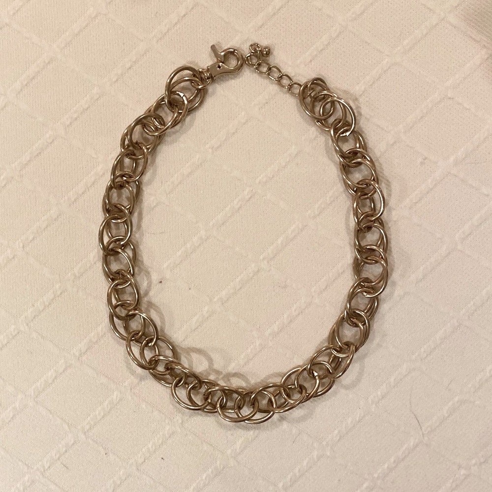 Brass chain necklace